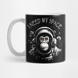 Space Monkey Ape Chimp Astronaut Mug